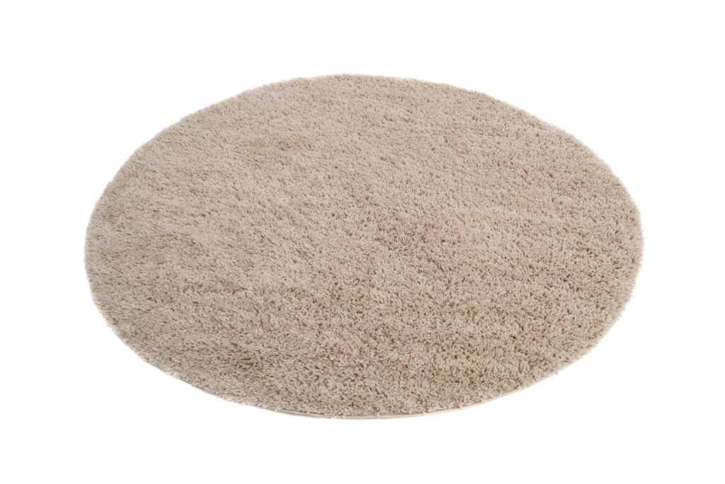 Vloerkleed Essence Rond Shaggy Monochroom Beige