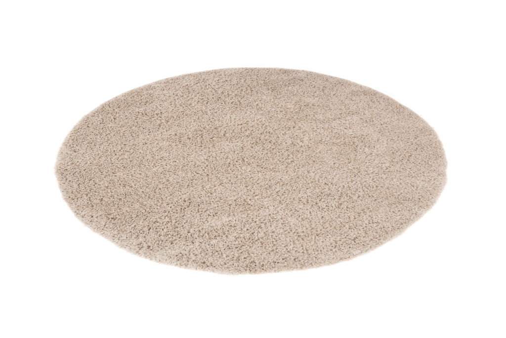 Vloerkleed Essence Rond Shaggy Monochroom Beige
