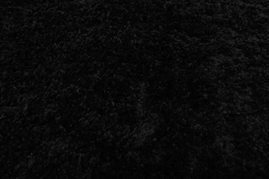 Vloerkleed Essence Rond Shaggy Monochroom Zwart