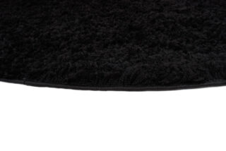 Vloerkleed Essence Rond Shaggy Monochroom Zwart
