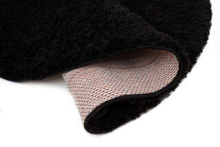 Vloerkleed Essence Rond Shaggy Monochroom Zwart