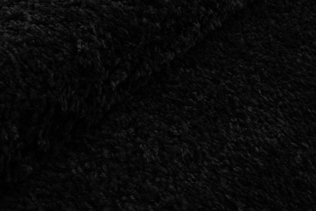 Vloerkleed Essence Rond Shaggy Monochroom Zwart