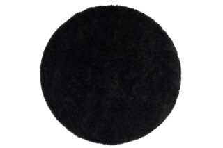 Vloerkleed Essence Rond Shaggy Monochroom Zwart