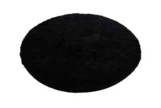 Vloerkleed Essence Rond Shaggy Monochroom Zwart