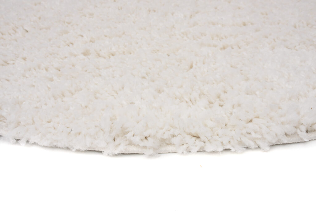 Vloerkleed Essence Rond Shaggy Monochroom Creme
