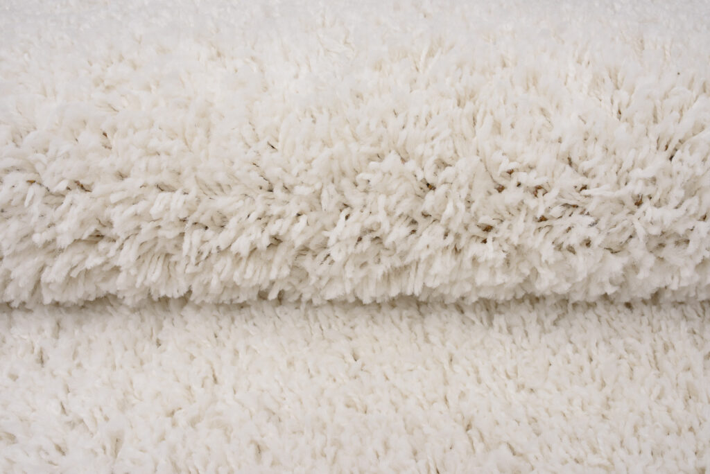 Vloerkleed Essence Rond Shaggy Monochroom Creme