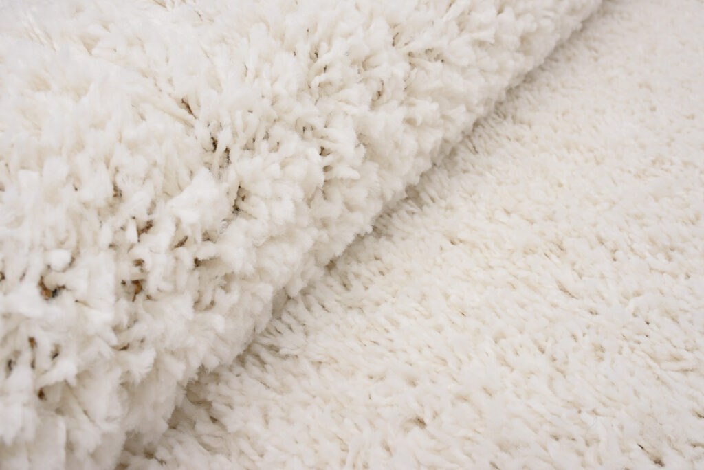 Vloerkleed Essence Rond Shaggy Monochroom Creme