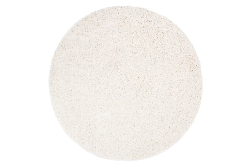 Vloerkleed Essence Rond Shaggy Monochroom Creme