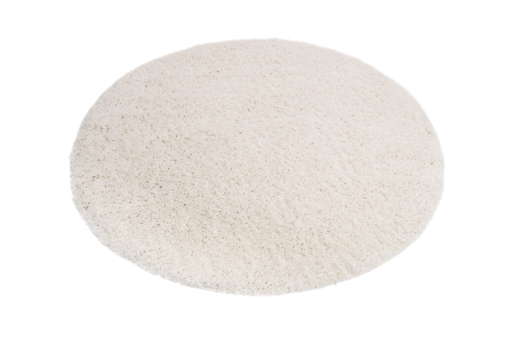 Vloerkleed Essence Rond Shaggy Monochroom Creme