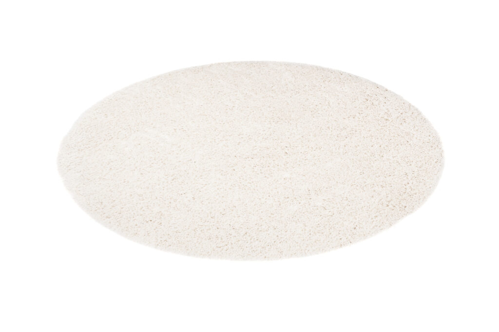 Vloerkleed Essence Rond Shaggy Monochroom Creme