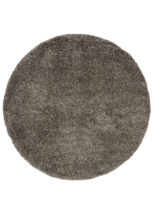 Vloerkleed Essence Rond Shaggy Taupe Grijs Melange