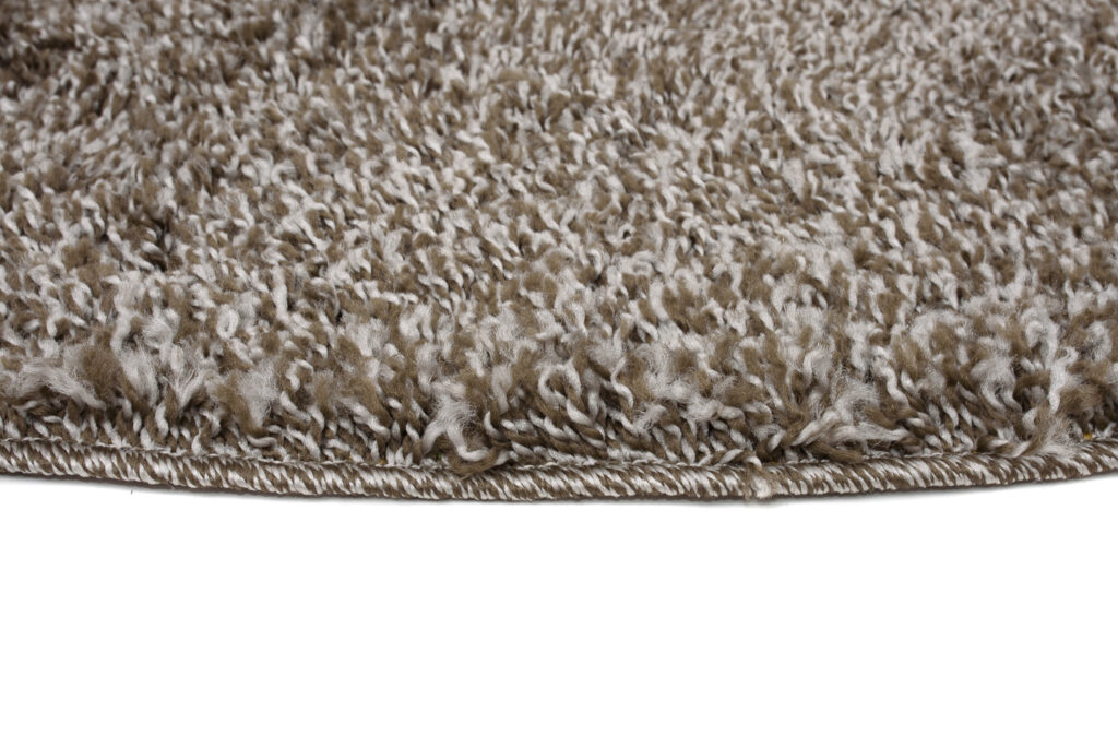 Vloerkleed Essence Rond Shaggy Taupe Grijs Melange