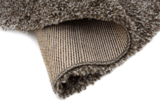 Vloerkleed Essence Rond Shaggy Taupe Grijs Melange