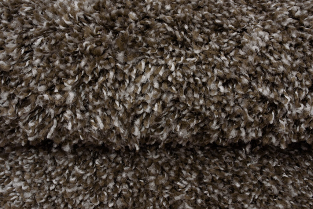 Vloerkleed Essence Rond Shaggy Taupe Grijs Melange