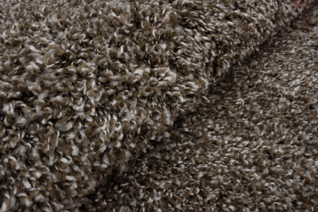 Vloerkleed Essence Rond Shaggy Taupe Grijs Melange