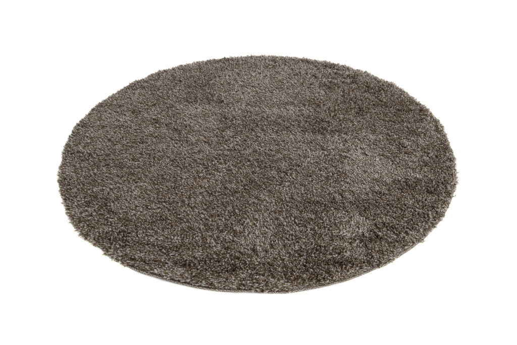 Vloerkleed Essence Rond Shaggy Taupe Grijs Melange