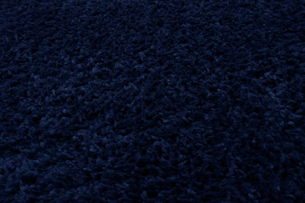 Vloerkleed Essence Rond Shaggy Monochroom Marineblauw