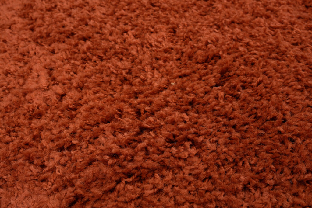 Vloerkleed Essence Rond Shaggy Monochroom Terracotta