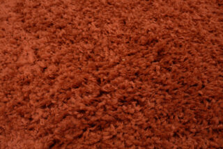 Vloerkleed Essence Rond Shaggy Monochroom Terracotta