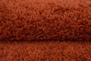 Vloerkleed Essence Rond Shaggy Monochroom Terracotta