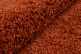 Vloerkleed Essence Rond Shaggy Monochroom Terracotta