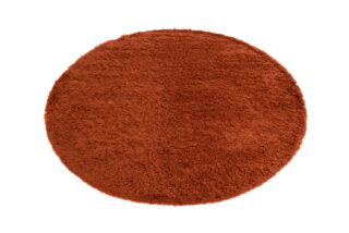 Vloerkleed Essence Rond Shaggy Monochroom Terracotta