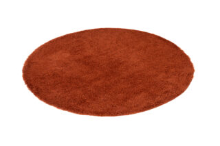 Vloerkleed Essence Rond Shaggy Monochroom Terracotta