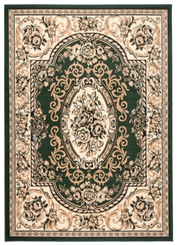Vloerkleed Atlas Groen CremeTraditioneel Ornamenten