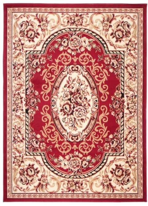 Vloerkleed Atlas Rood Creme Traditioneel Ornamenten
