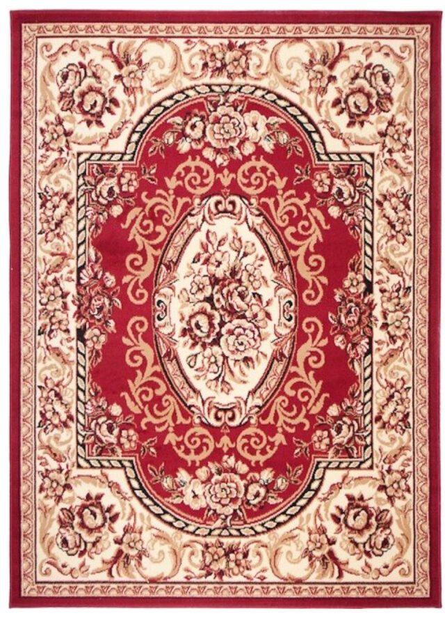 Vloerkleed Atlas Rood Creme Traditioneel Ornamenten