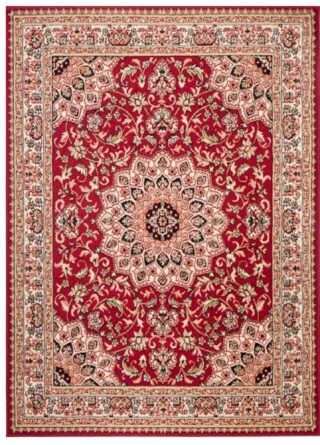 Vloerkleed Atlas Rood Traditioneel Rozet Frame