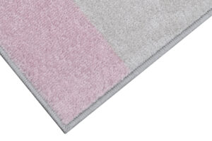 Vloerkleed Lazur Grijs Roze Geometrisch Lijnen