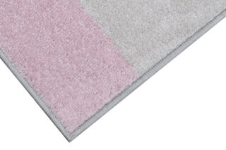 Vloerkleed Lazur Grijs Roze Geometrisch Lijnen