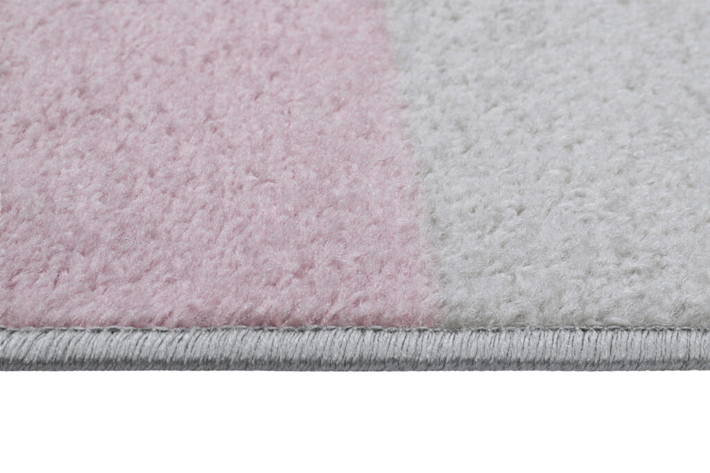 Vloerkleed Lazur Grijs Roze Geometrisch Lijnen
