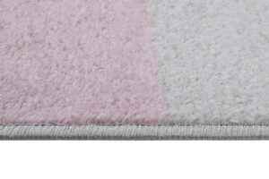 Vloerkleed Lazur Grijs Roze Geometrisch Lijnen