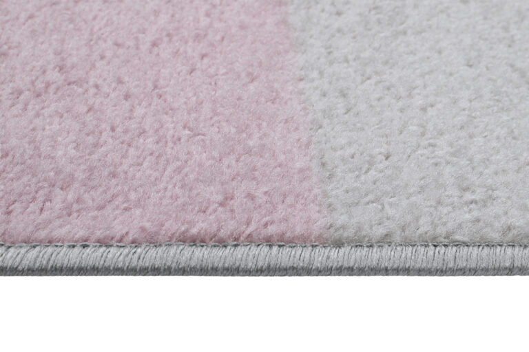 Vloerkleed Lazur Grijs Roze Geometrisch Lijnen