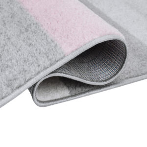 Vloerkleed Lazur Grijs Roze Geometrisch Lijnen