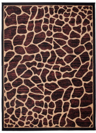Vloerkleed Atlas Bruin Beige Dierenmotief Giraffe