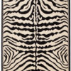 Vloerkleed Atlas Zwart Creme Dierenmotief Zebra
