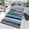 Vloerkleed Maya Grijs Blauw Strepen