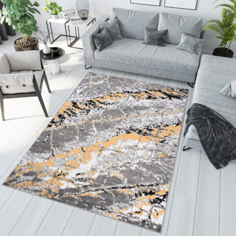 Vloerkleed Maya Grijs Geel Modern