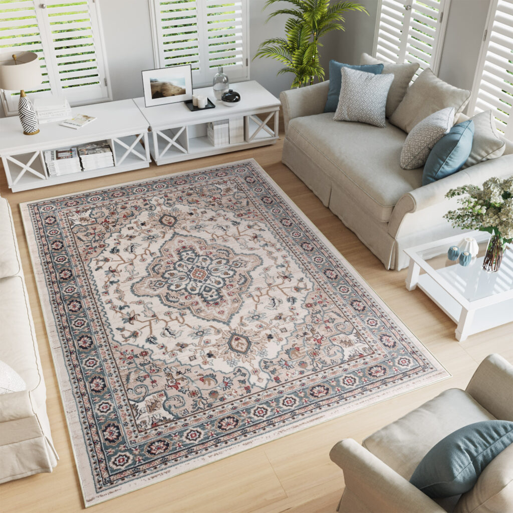 Vloerkleed Colorado Traditioneel Creme Beige Ornamenten