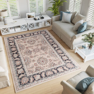 Vloerkleed Colorado Klassiek Beige Grijs Rood