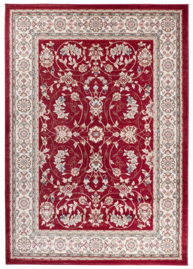 Vloerkleed Colorado Traditioneel Rood Creme Gebloemd