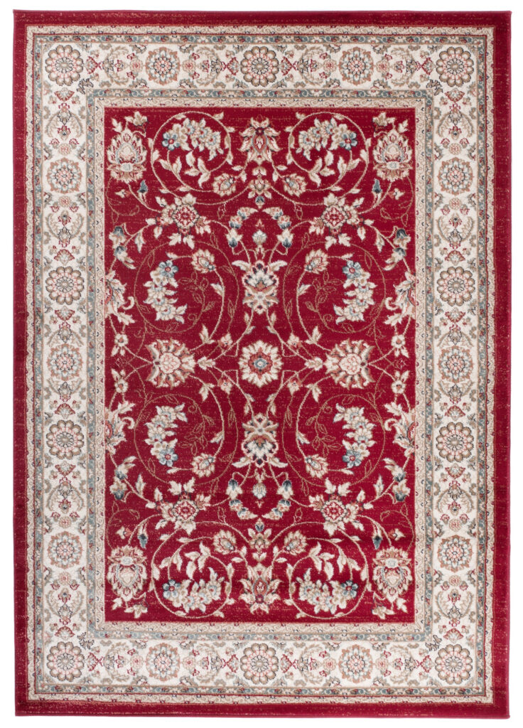 Vloerkleed Colorado Traditioneel Rood Creme Gebloemd