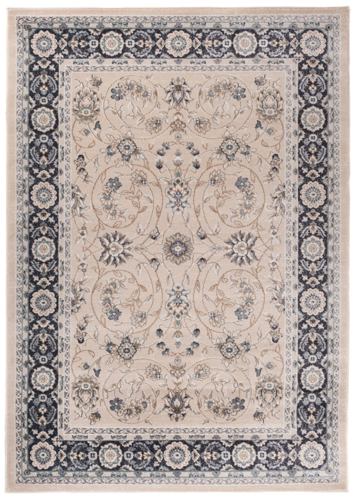 Vloerkleed Colorado Traditioneel Beige Zwart Gebloemd