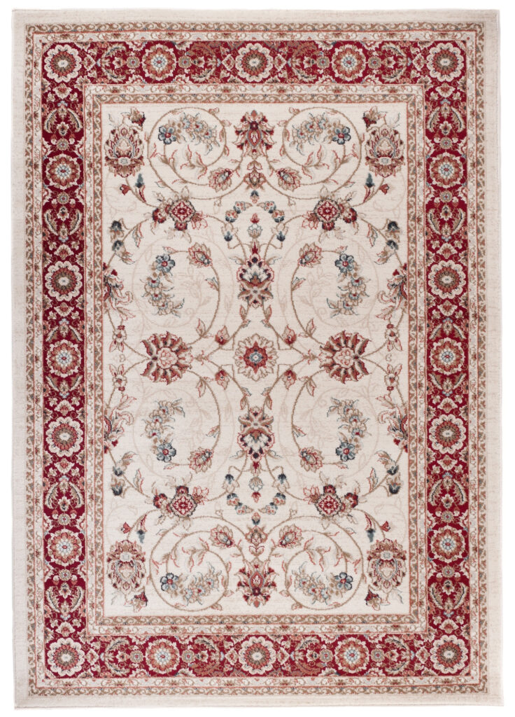 Vloerkleed Colorado Traditioneel Creme Rood Gebloemd
