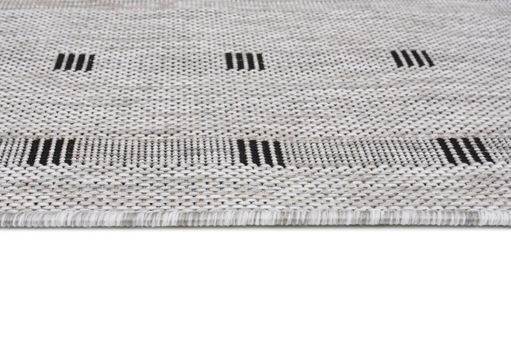 Vloerkleed Melissa Grijs Frame Indoor Outdoor