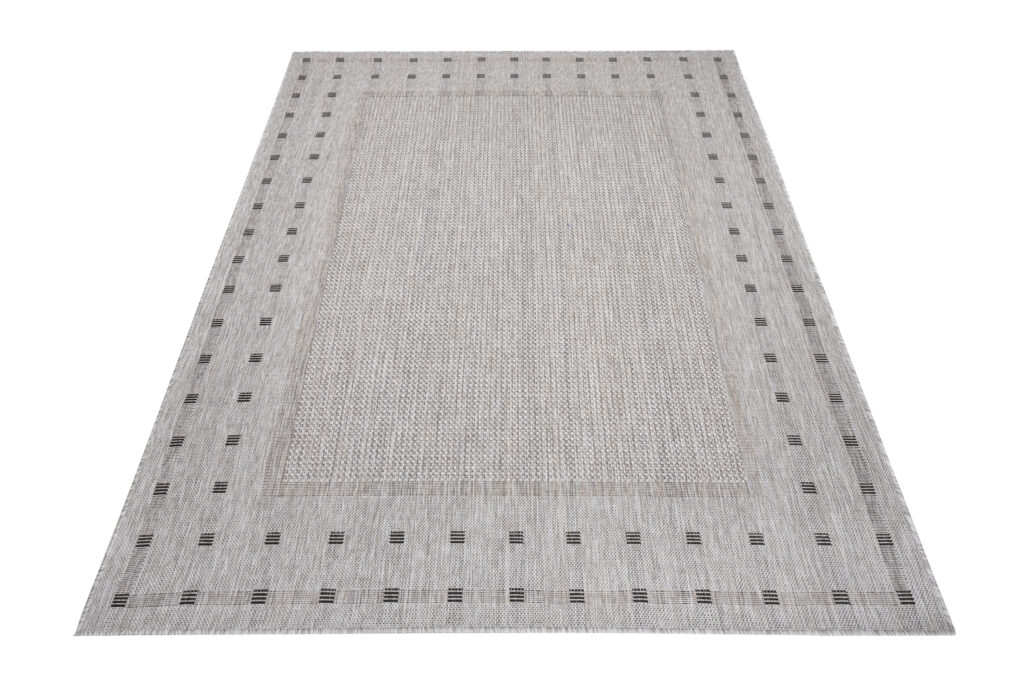 Vloerkleed Melissa Grijs Frame Indoor Outdoor