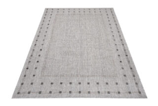 Vloerkleed Melissa Grijs Frame Indoor Outdoor